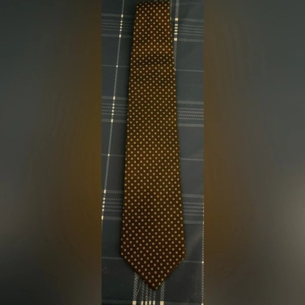 Vintage Gap Premium Mens Tie 100% Silk Necktie Green Yellow‎ Red Blue Dry Clean